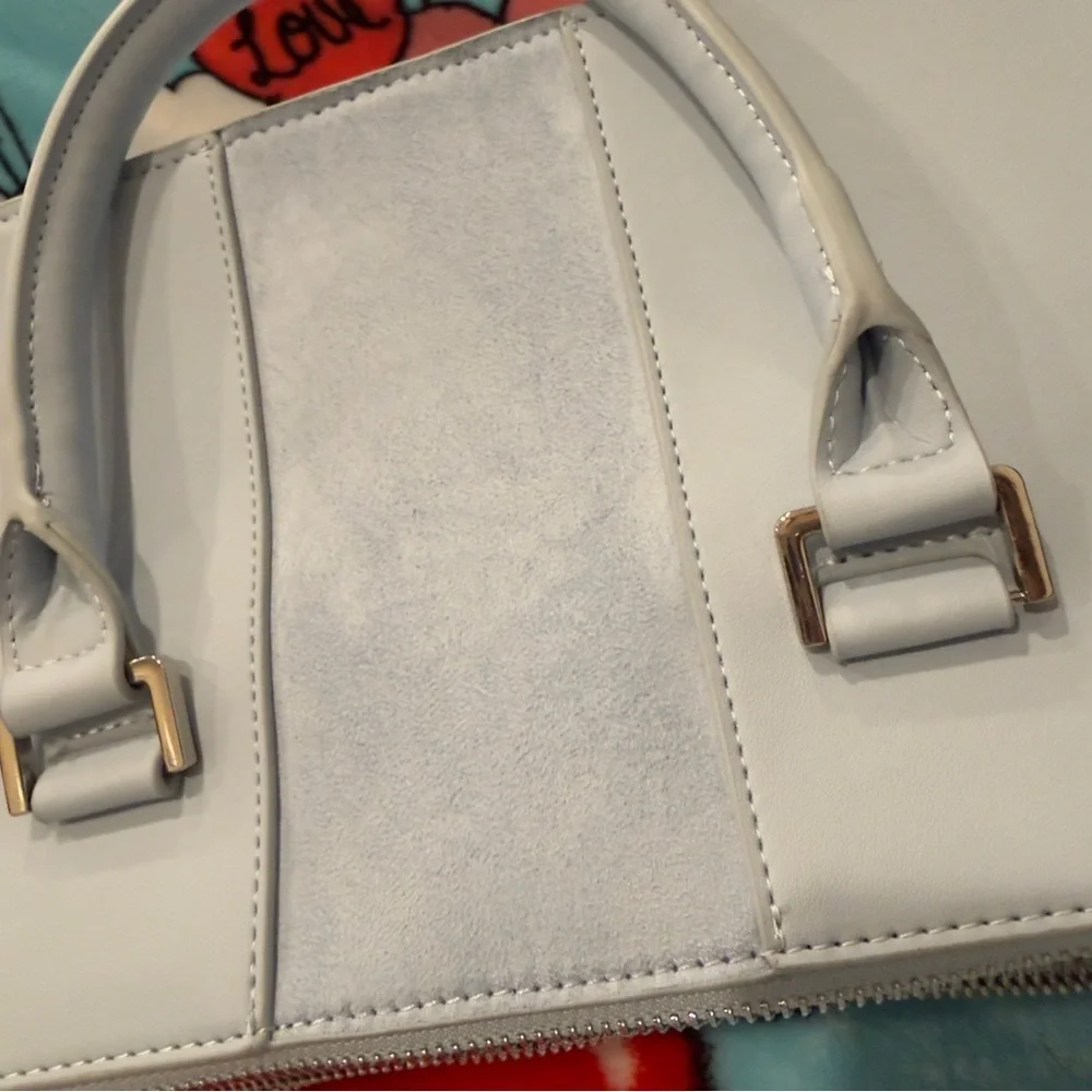 Steve Madden Baby Blue Satchel with Removable Longer Strap